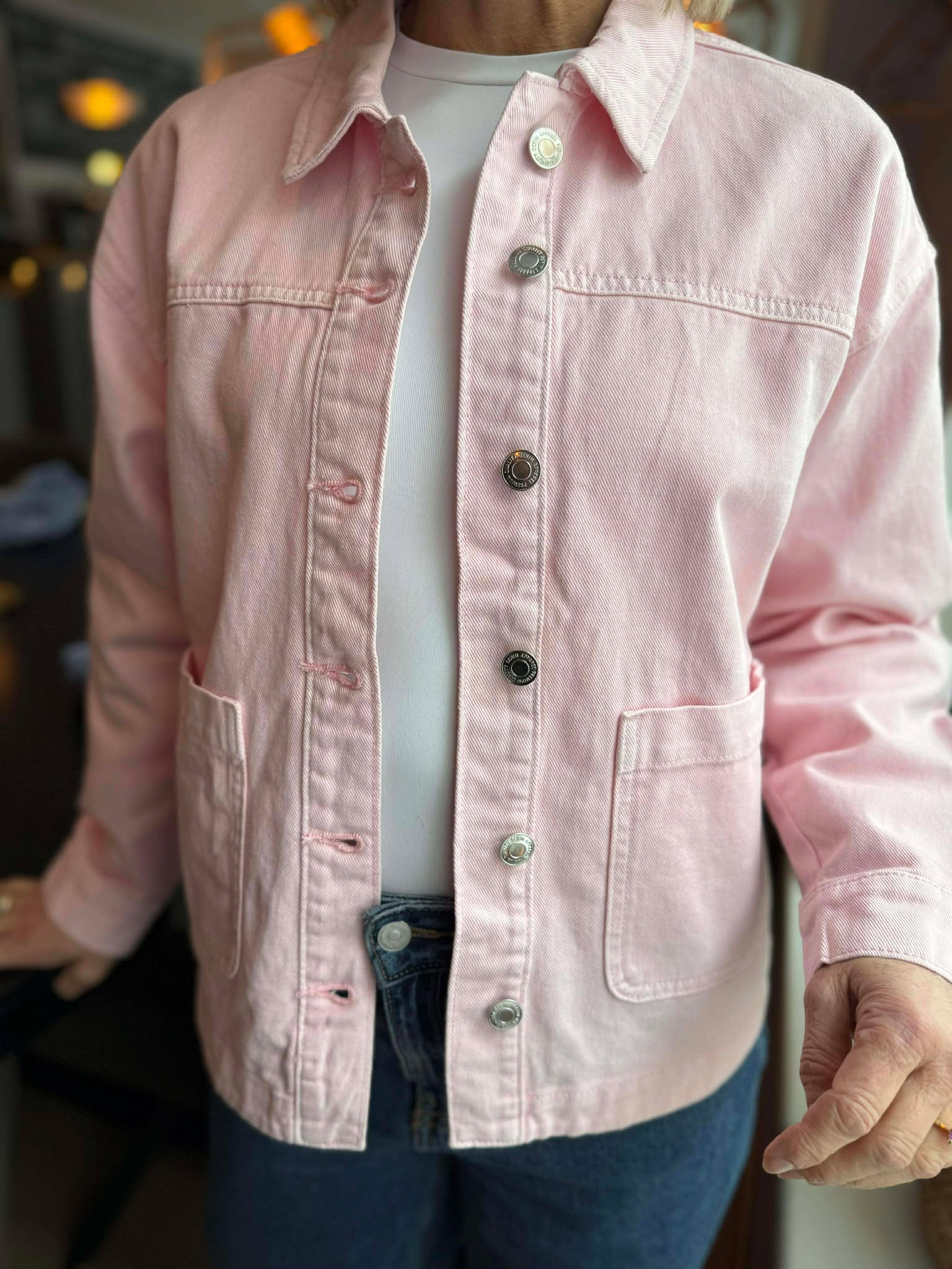 VMJAMIE Denim Jacket - Parfait Pink